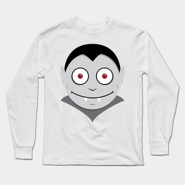 Cute Vampire T-Shirt Long Sleeve T-Shirt by HolidayShirts